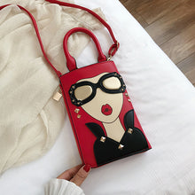 Load image into Gallery viewer, Adorable Fashionable Lady Imaged Crossbody for the Fashionista